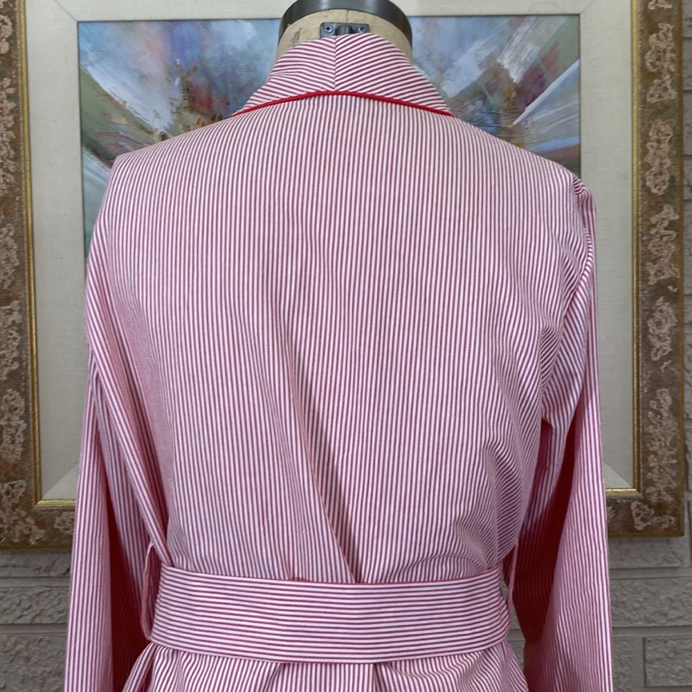 Austin Manor Vintage Men’s SeerSucker Lounging Robe - Picture 5 of 13